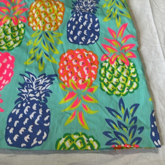 Tommy Bahama Girls 7 Pineapple Shift Dress Bright Multi Cotton Lined NEW - Picture 3 of 7